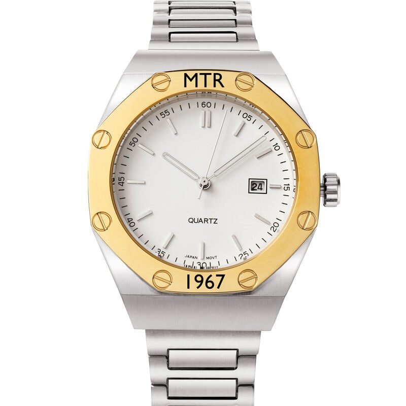 Horloge met persoonlijk geboortejaar voor heren