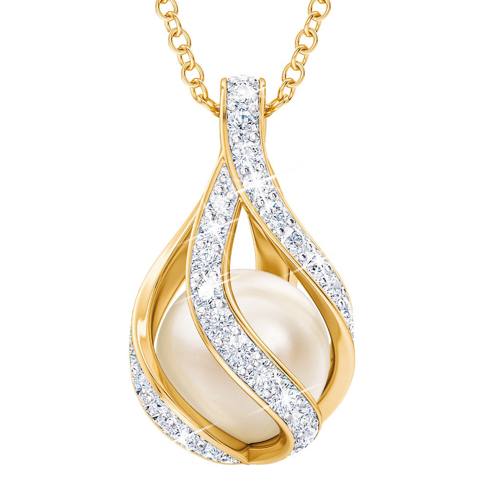 Love's Embrace parel- & diamantenketting